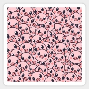 Pig Pattern - Vegan Sticker